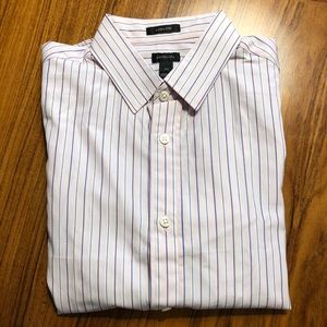 Crewcuts Ludlow Point Collar Striped Dress Shirt